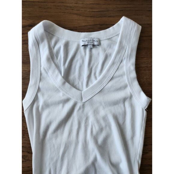 Michael Stars Halley Ribbed Tank with Ruching | Size XS - Picture 3 of 8